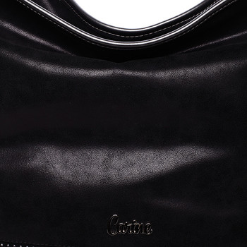 Elegantní velká dámská kabelka černá - Carine Aurelie