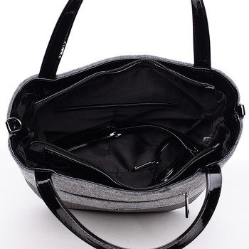 Dámská filcová kabelka šedá - Carine Danielle