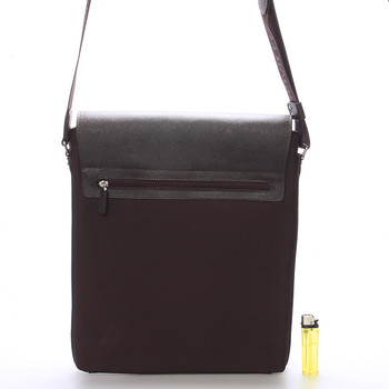 Pánská kožená taška přes rameno hnědá - Gerard Henon Bernard