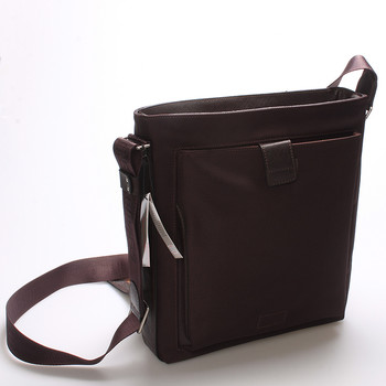 Pánská kožená taška přes rameno hnědá - Gerard Henon Bernard