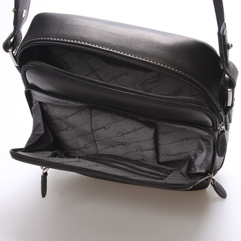 Luxusní pánská kožená taška černá - Gerard Henon Patrick