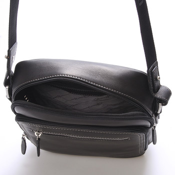 Luxusní pánská kožená taška černá - Gerard Henon Patrick