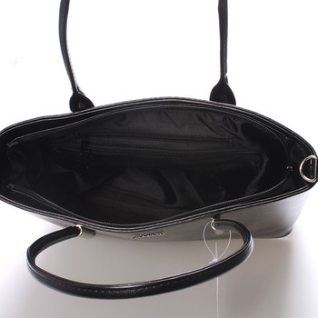 Dámská luxusní kabelka černá saffiano - Maggio Devin