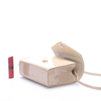 Dámské psaníčko béžové lakované - Delami Viollette