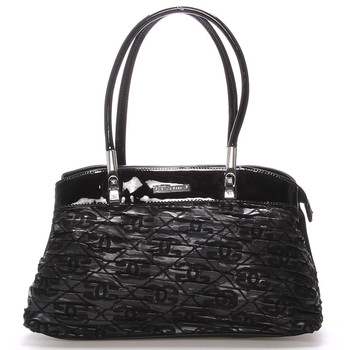 Menší kabelka černá s texturou - Silvia Rosa Nanon