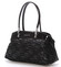 Menší kabelka černá s texturou - Silvia Rosa Nanon