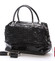 Střední kabelka černá s texturou - Silvia Rosa Dory