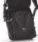 Luxusní pánská kožená taška přes rameno černá - Hexagona Eriq