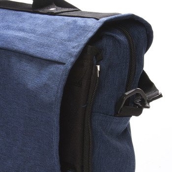 Látková pánská taška přes rameno modrá - Enrico Benetti 4548