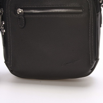 Luxusní pánská kožená taška černá - Gerard Henon Robbie