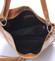 Hnědá kožená velká crossbody kabelka ItalY Isabel