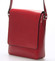 Luxusní kožená taška přes rameno červená - ItalY Crosby
