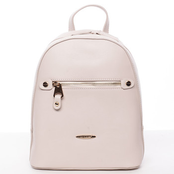 Dámský módní batůžek béžový - David Jones Lucette