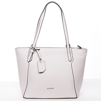 Dámská střední kabelka přes rameno krémově šedá - David Jones Bernice