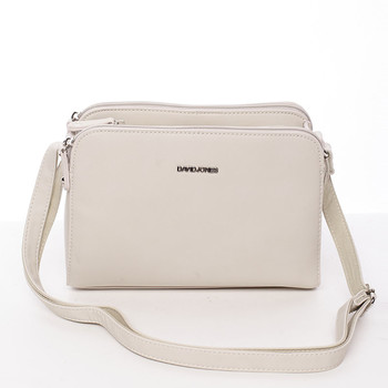 Dámská crossbody kabelka béžová - David Jones Amity