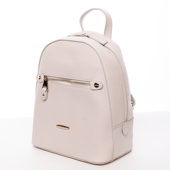 Dámský módní batůžek béžový - David Jones Lucette