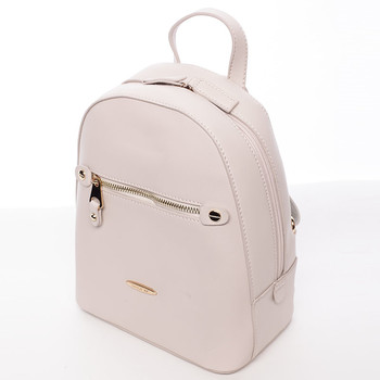 Dámský módní batůžek béžový - David Jones Lucette