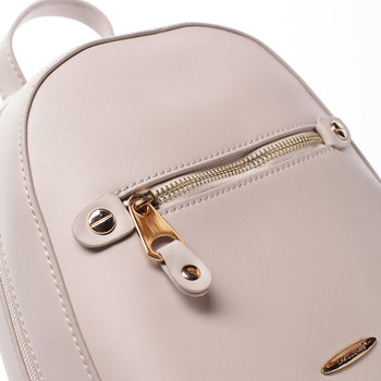 Dámský módní batůžek béžový - David Jones Lucette