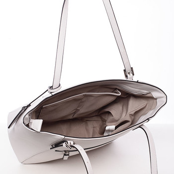 Dámská střední kabelka přes rameno krémově šedá - David Jones Bernice