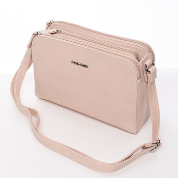 Dámská crossbody kabelka růžová - David Jones Amity