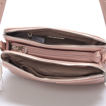 Dámská crossbody kabelka růžová - David Jones Arletta