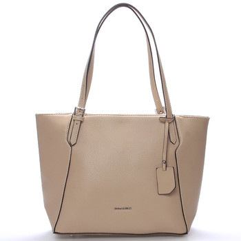 Dámská střední kabelka přes rameno camel - David Jones Bernice