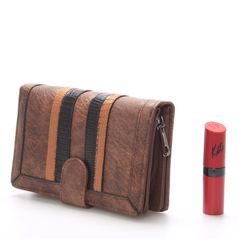 Módní dámská khaki peněženka - Dudlin M193