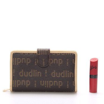 Módní hnědo meruňková peněženka - Dudlin M152