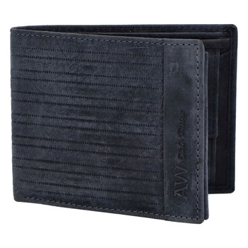 Pánská kožená peněženka tmavě modrá - WILD Rialto