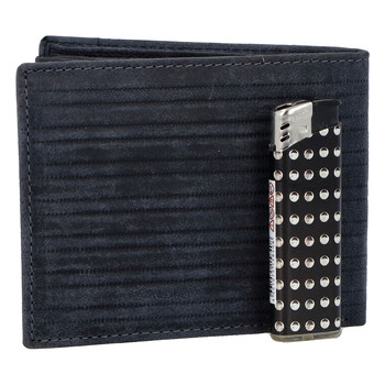 Pánská kožená peněženka tmavě modrá - WILD Rialto