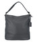 Dámská kožená kabelka přes rameno tmavě šedá - ItalY Roterry