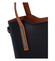 Menší kožená kabelka černo hnědá - ItalY Alex