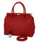 Módní originální dámská kožená kabelka do ruky červená - ItalY Hila