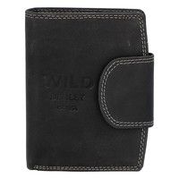 Pánská kožená peněženka černá - WILD Soul