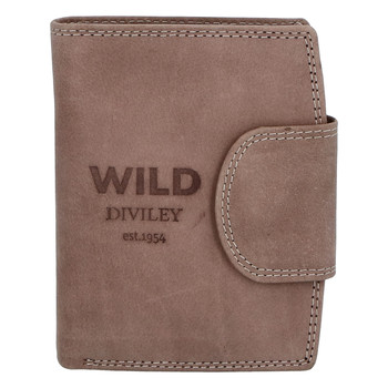 Pánská kožená peněženka taupe - WILD Soul