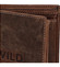 Pánská kožená peněženka hnědá - WILD Sangaj