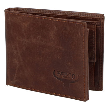 Pánská kožená peněženka hnědá - WILD Gogh