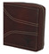 Pánská kožená broušená peněženka na zip hnědá - BUFFALO Bul