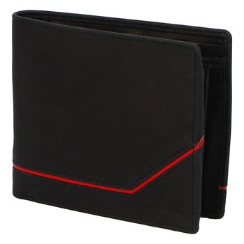 Pánská kožená peněženka černá - Delami Tirasen 2