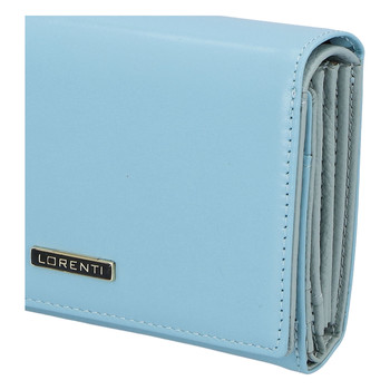 Dámská kožená peněženka světle modrá - Lorenti 112N