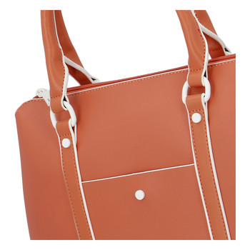 Dámská kabelka do ruky oranžová - DIANA & CO Cerendy