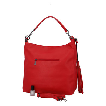 Velká dámská kabelka přes rameno červená - Pierre Cardin Elia