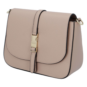 Dámská kožená crossbody kabelka camel - ItalY Neul