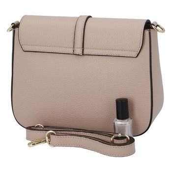 Dámská kožená crossbody kabelka camel - ItalY Neul