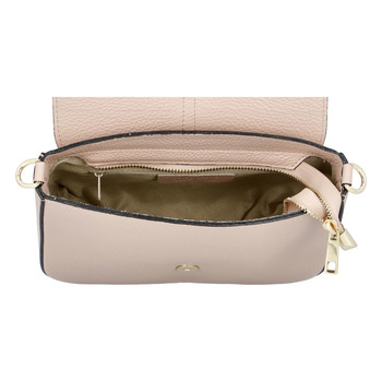 Dámská kožená crossbody kabelka camel - ItalY Neul