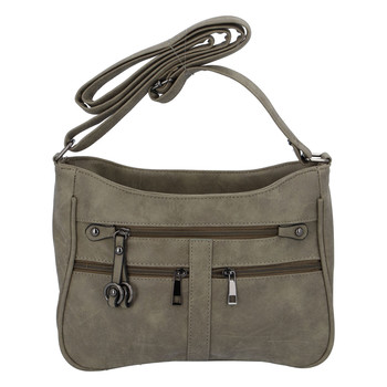 Dámská menší crossbody šedá kabelka - Piace Molto Umbra