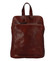 Dámský kožený batůžek kabelka hnědý - ItalY Englis