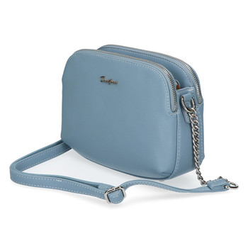 Dámská crossbody kabelka světle modrá - David Jones Beatriz