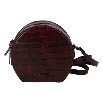 Módní stylová crossbody kabelka bordo - Marco Tozzi Kroko