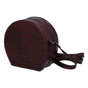 Módní stylová crossbody kabelka bordo - Marco Tozzi Kroko